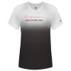Women's V-Neck Ombre T-Shirt Thumbnail