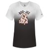 Women's V-Neck Ombre T-Shirt Thumbnail