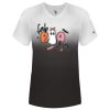 Women's V-Neck Ombre T-Shirt Thumbnail