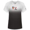 Women's V-Neck Ombre T-Shirt Thumbnail
