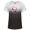 Women's V-Neck Ombre T-Shirt Thumbnail