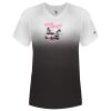 Women's V-Neck Ombre T-Shirt Thumbnail