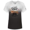 Women's V-Neck Ombre T-Shirt Thumbnail
