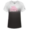 Women's V-Neck Ombre T-Shirt Thumbnail