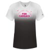 Women's V-Neck Ombre T-Shirt Thumbnail