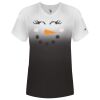 Women's V-Neck Ombre T-Shirt Thumbnail