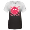 Women's V-Neck Ombre T-Shirt Thumbnail