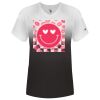 Women's V-Neck Ombre T-Shirt Thumbnail