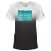 Women's V-Neck Ombre T-Shirt Thumbnail