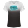 Women's V-Neck Ombre T-Shirt Thumbnail