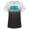 Women's V-Neck Ombre T-Shirt Thumbnail